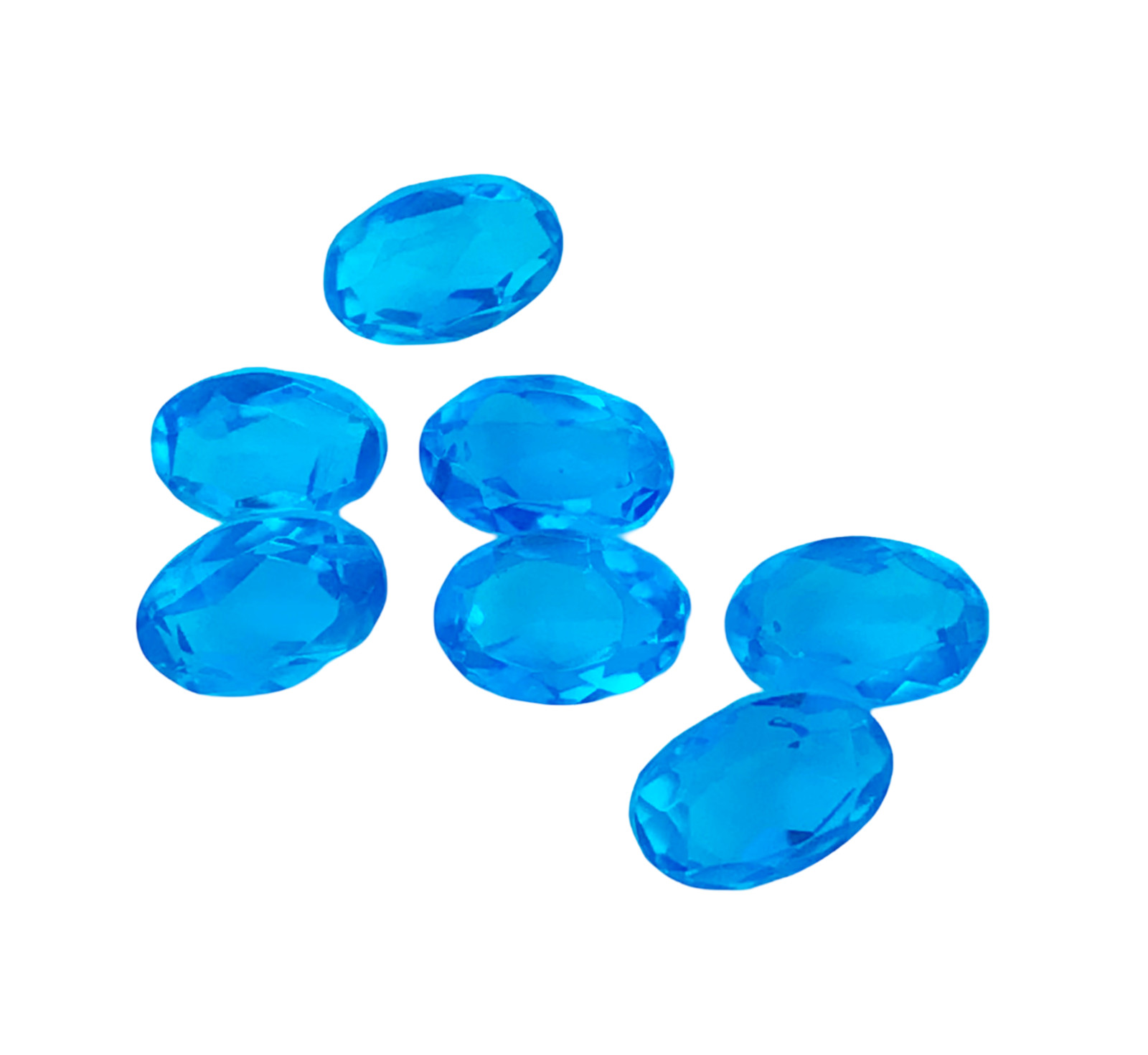 20 Pcs Faceted Blue Topaz Hydro Quartz Loose Gemstone -6x8mm-10x20mm Approx.