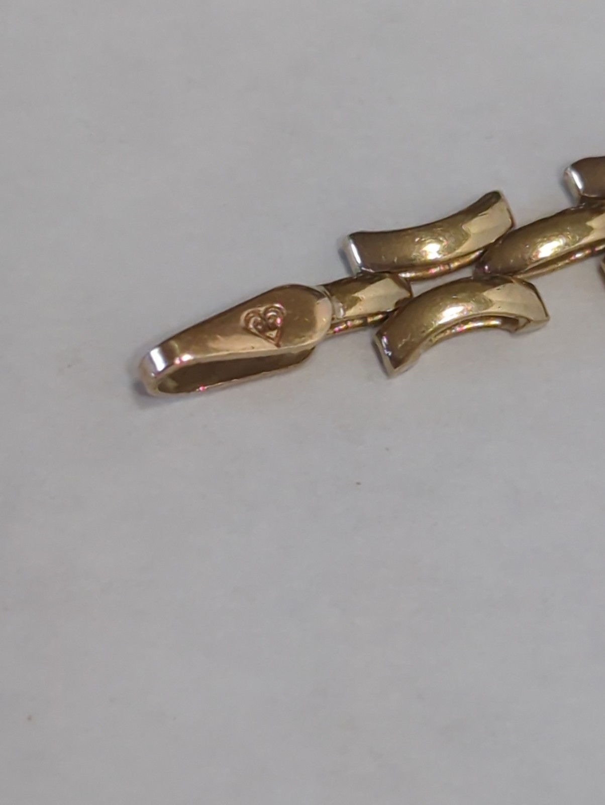 10K Yellow Gold Unique Chain Bracelet 7 Inches 3.5 Grams