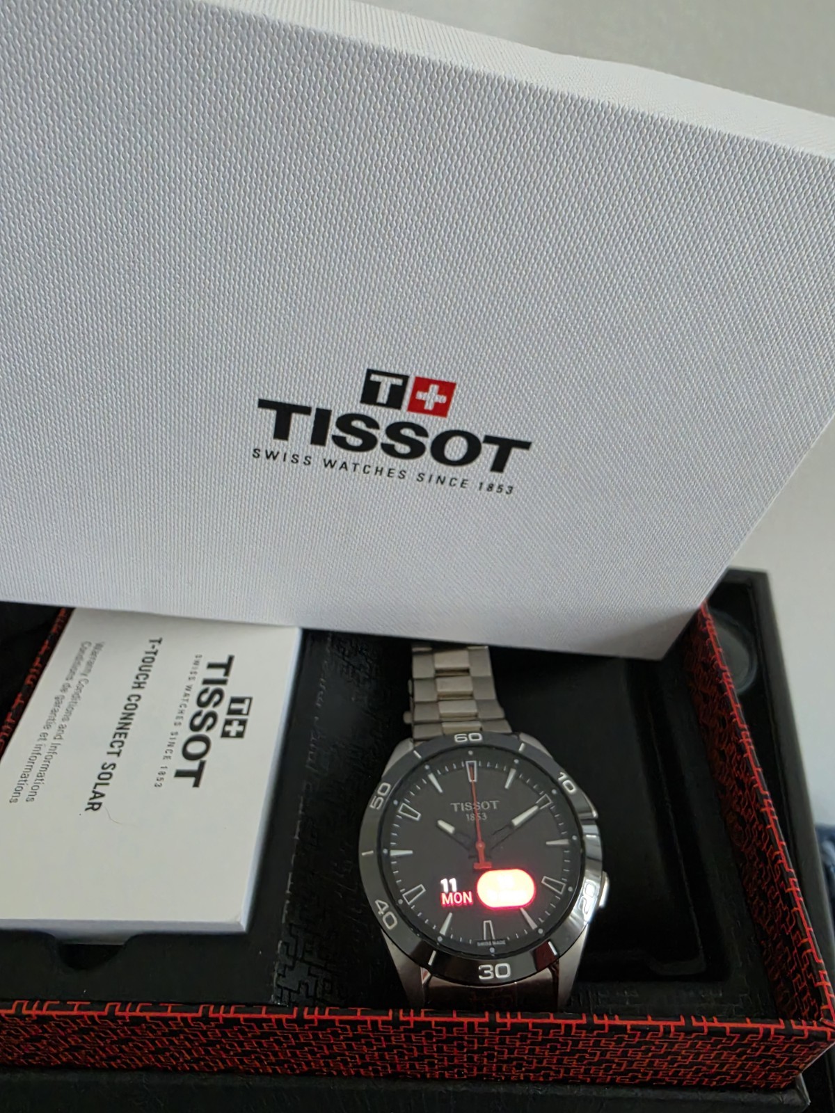 Tissot T-Touch SOLAR Connect Solar 44mm GMT Digital Dial Titanium Men’s Watch