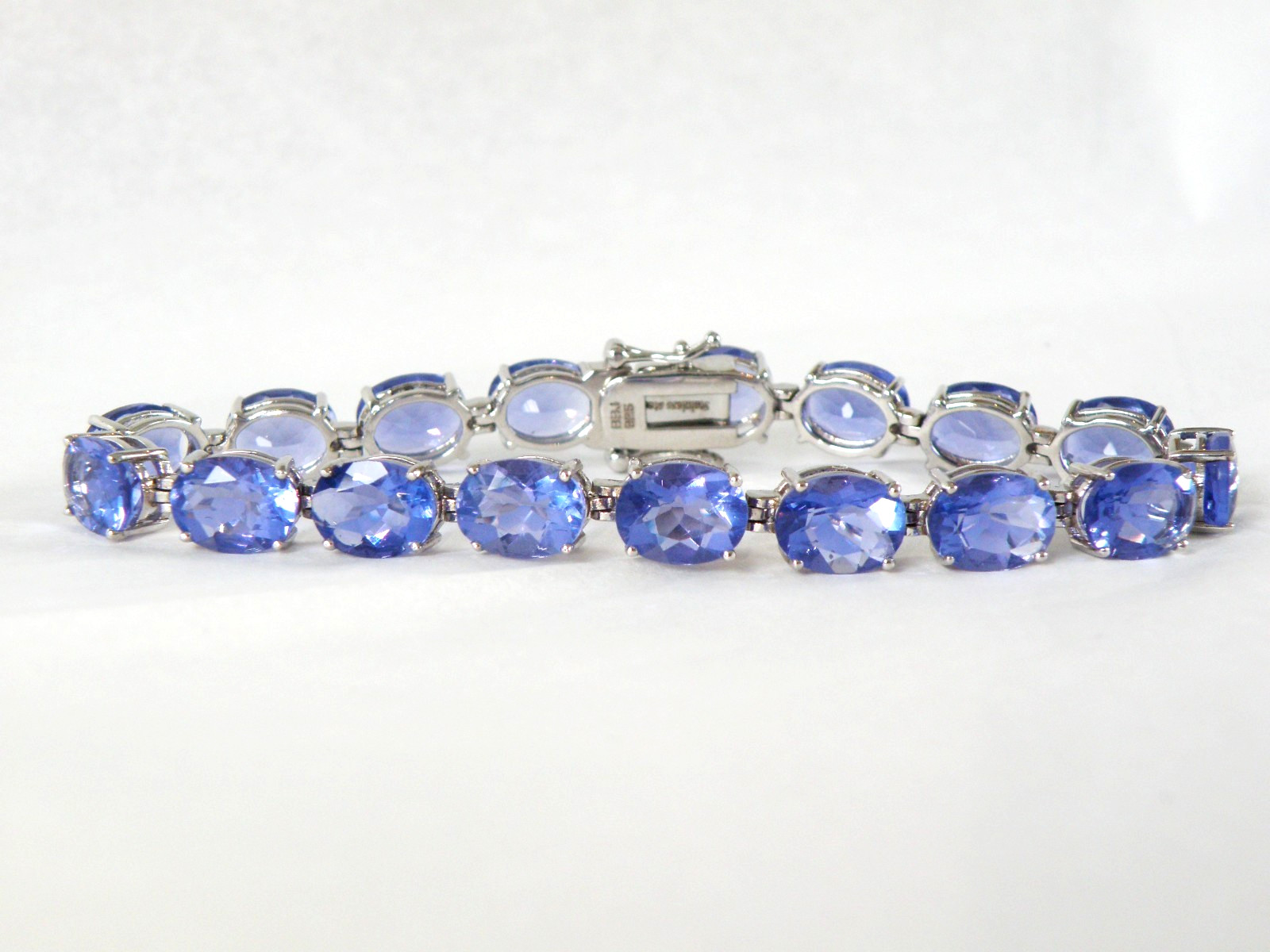 Sterling Silver 925 Treated Color Change Fluorite Tennis Bracelet Fits 7.5