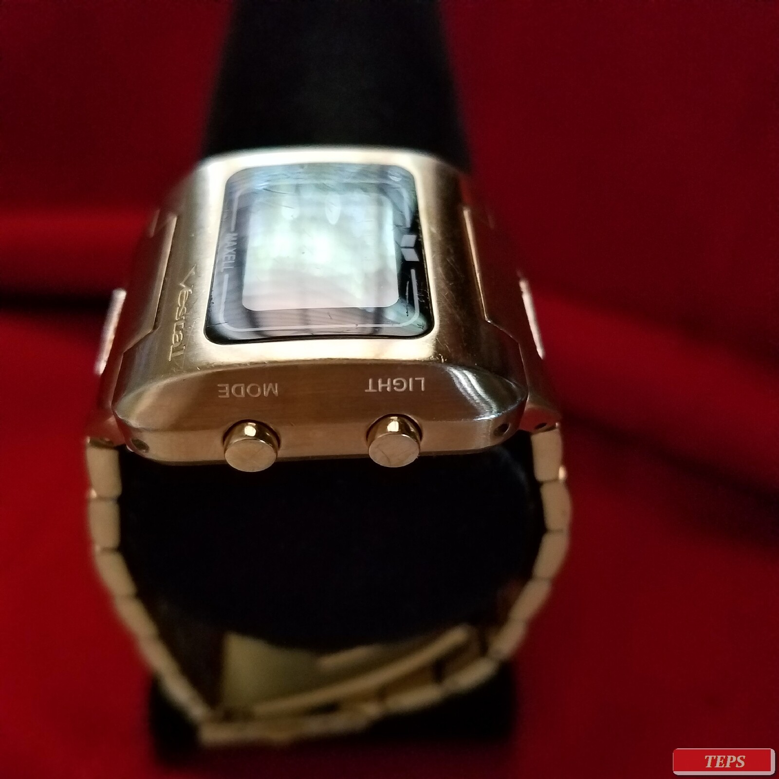 Vestal “Maxell jr.” (Gold) 50M Digital China Movement w/ Date & Light