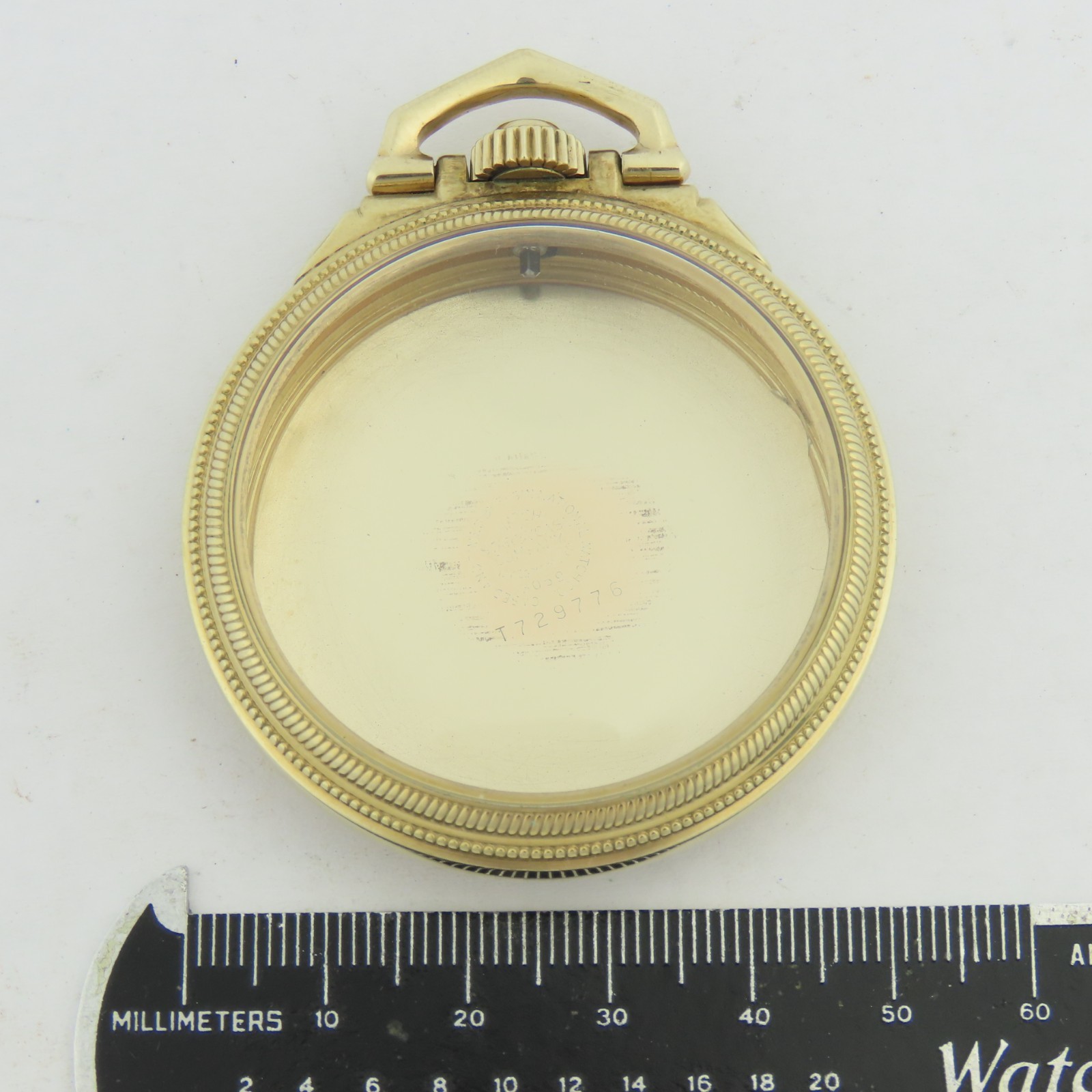 American 16 Size YGF Open Face “Railroad” Pocket Watch Case