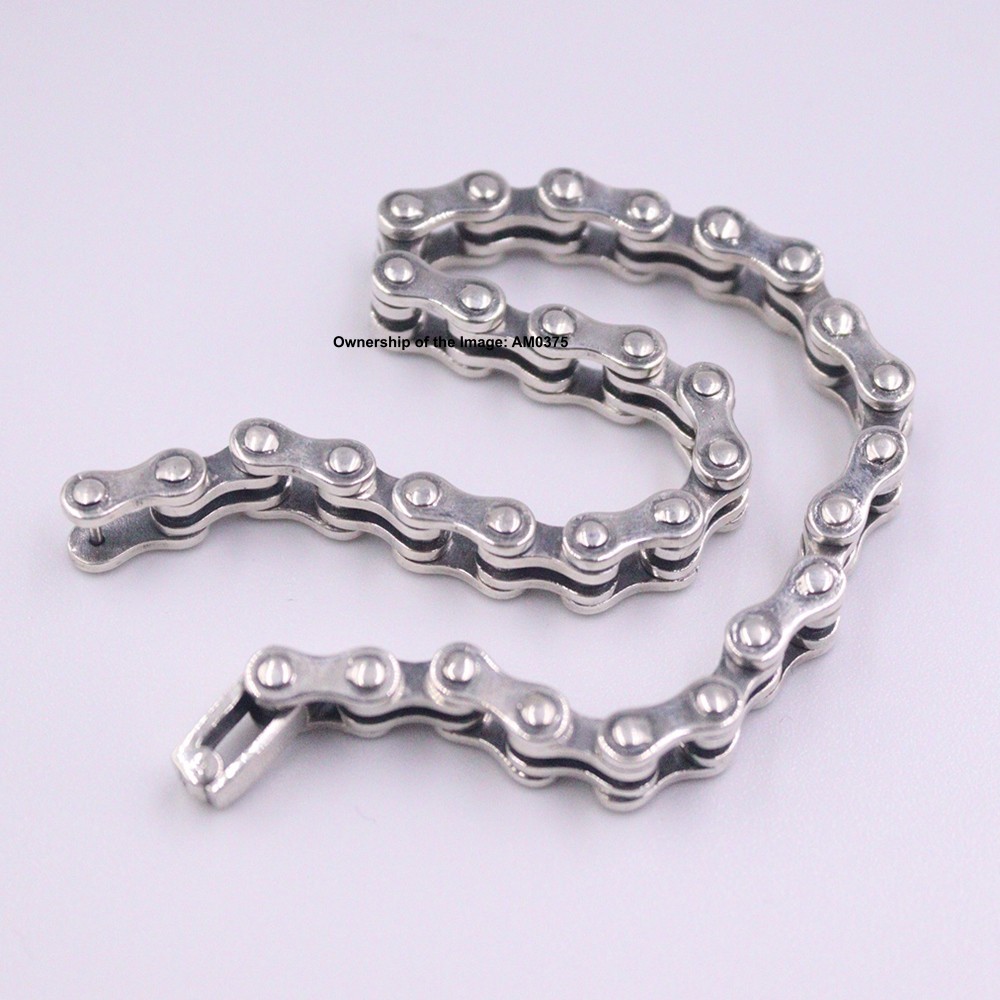 Pure 925 Sterling Silver Men Bracelet 8mm Curb Link Chain Strong Clasp 8.26inch