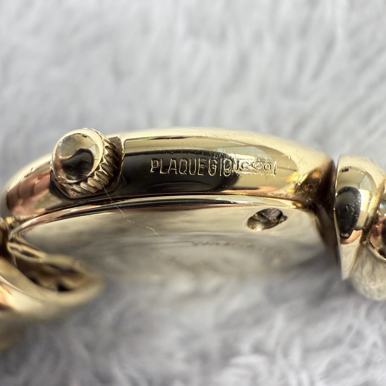 Pequignet Emile Moorea Watch Swiss 18k Gold Rolled Women’s Quartz NEW BATTERY