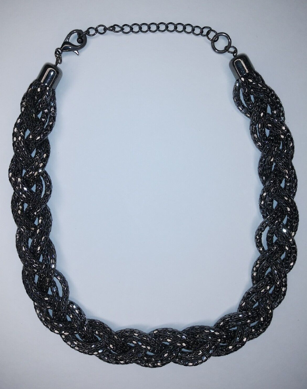 Braided Rope Design Chain Necklace Fashion Costume Jewelry