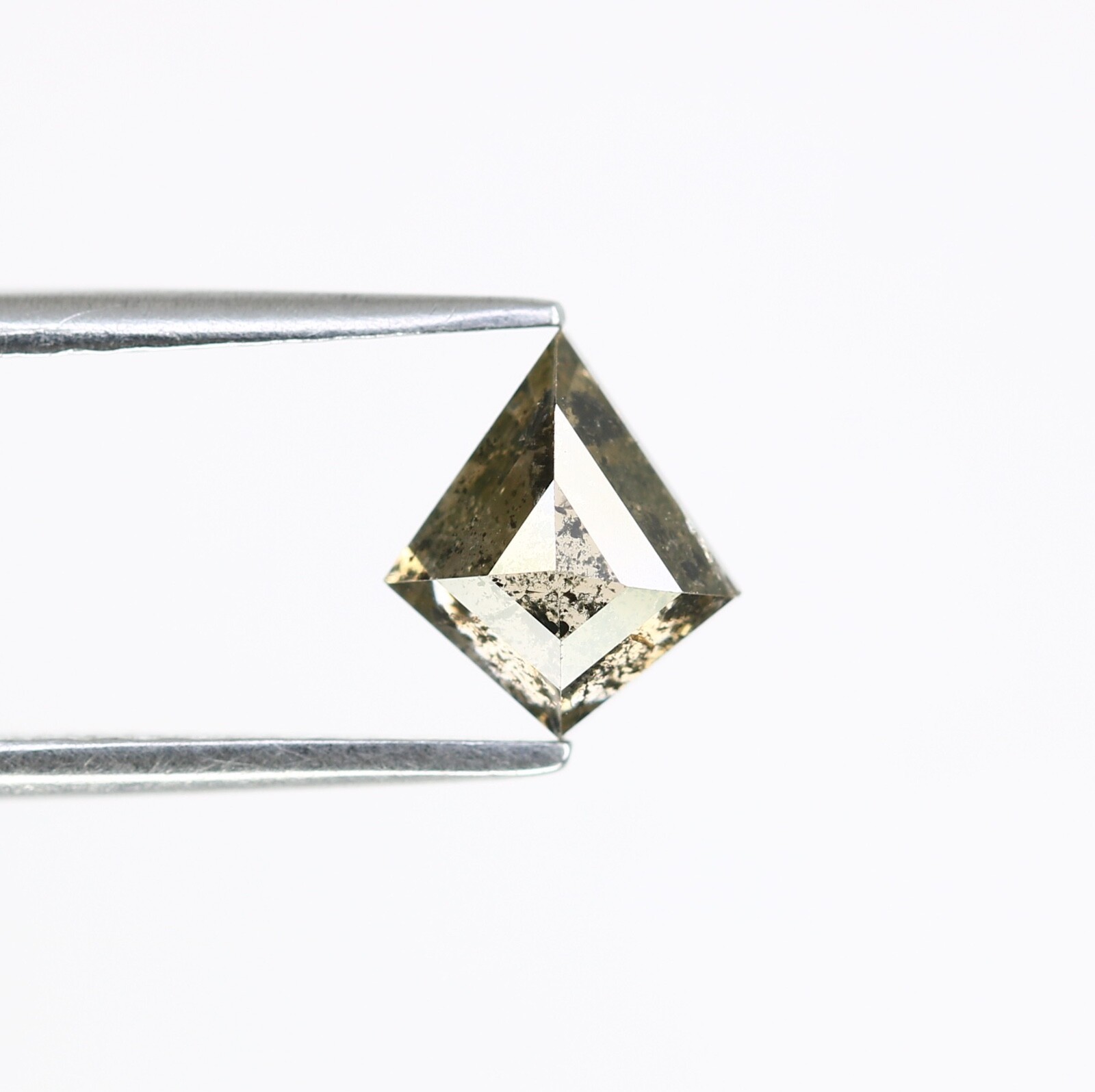 0.96 CT 7.50 MM Salt And Pepper Kite Shape Diamond For Engagement Ring