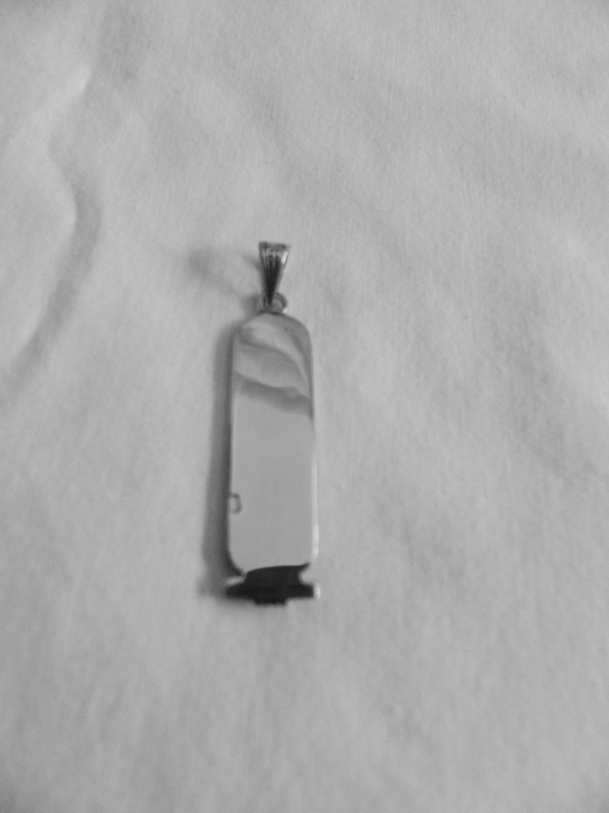 Egyptian Personalized Name Sterling Silver Cartouche In Hieroglyphic 3-9 Letters