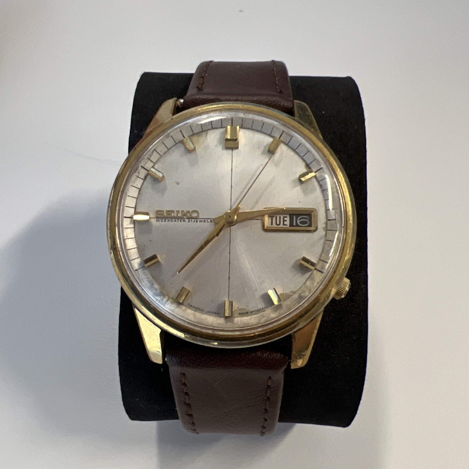 Vintage 1966 SEIKO WEEKDATER Sportsmatic Automatic- 6619-8010-JDM Working