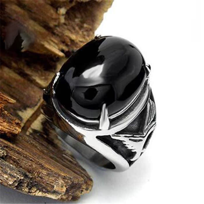 Retro Men’s Rings, Personality Domineering Trend Fashion Rings with Accessories