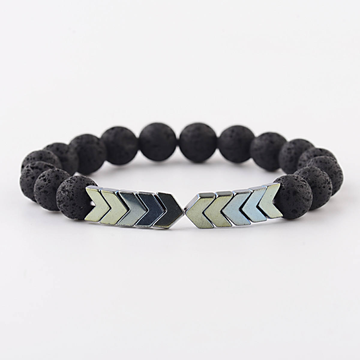 10MM Lava Stone Sacred Arrow Beads Bracelets Hot Sacred Arrow Diffuser Bracelets