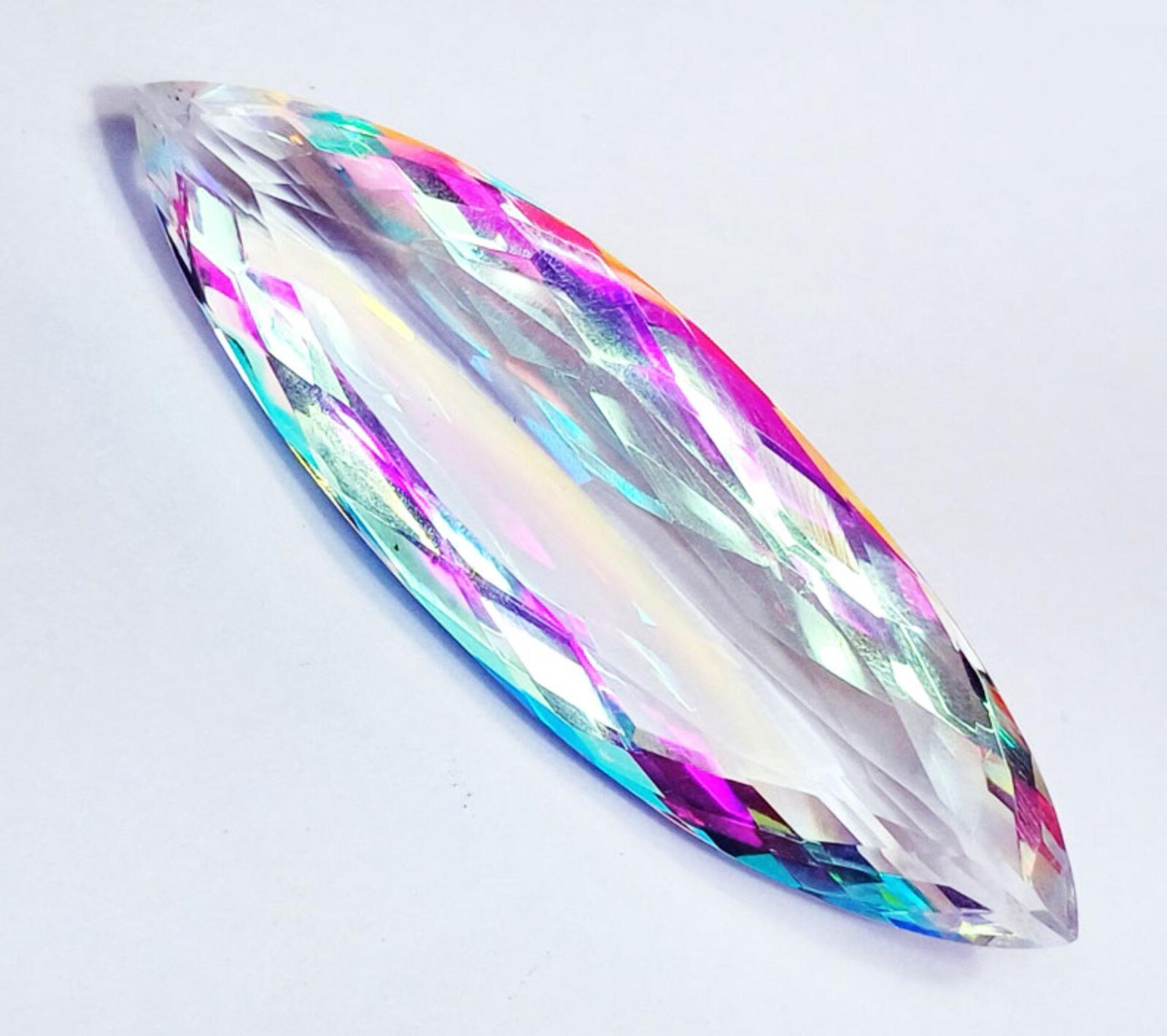 Mystic Quartz Between 90 to 110 Ct Certified Loose Gemstone With Free Gift