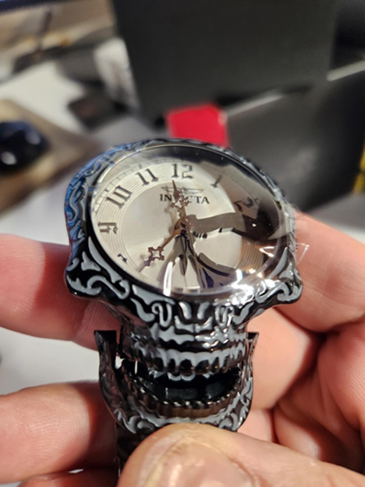 Invicta Artist Skull Men’s Watch – 50.5mm, Steel, Black (33967)