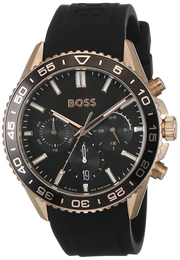 HUGO BOSS Runner Black Mens Chronograph Watch HB1514168
