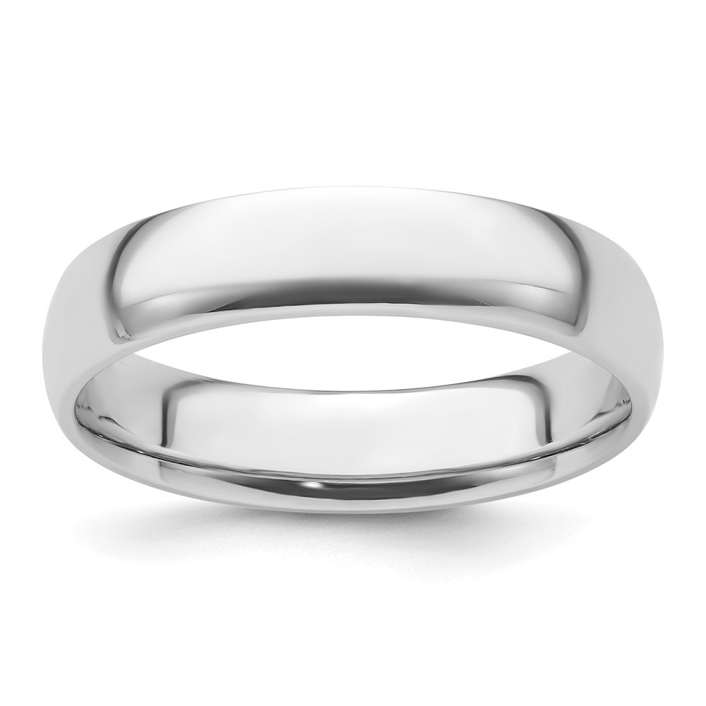 Platinum 5mm Lightweight Comfort-Fit Wedding Band Ring Size 8; Wt. 7.89 g