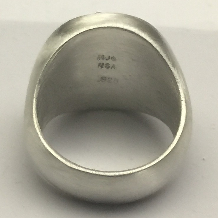 MJG STERLING SILVER HEAVY LION KING RING. BIKER. GUITAR PLAYER.