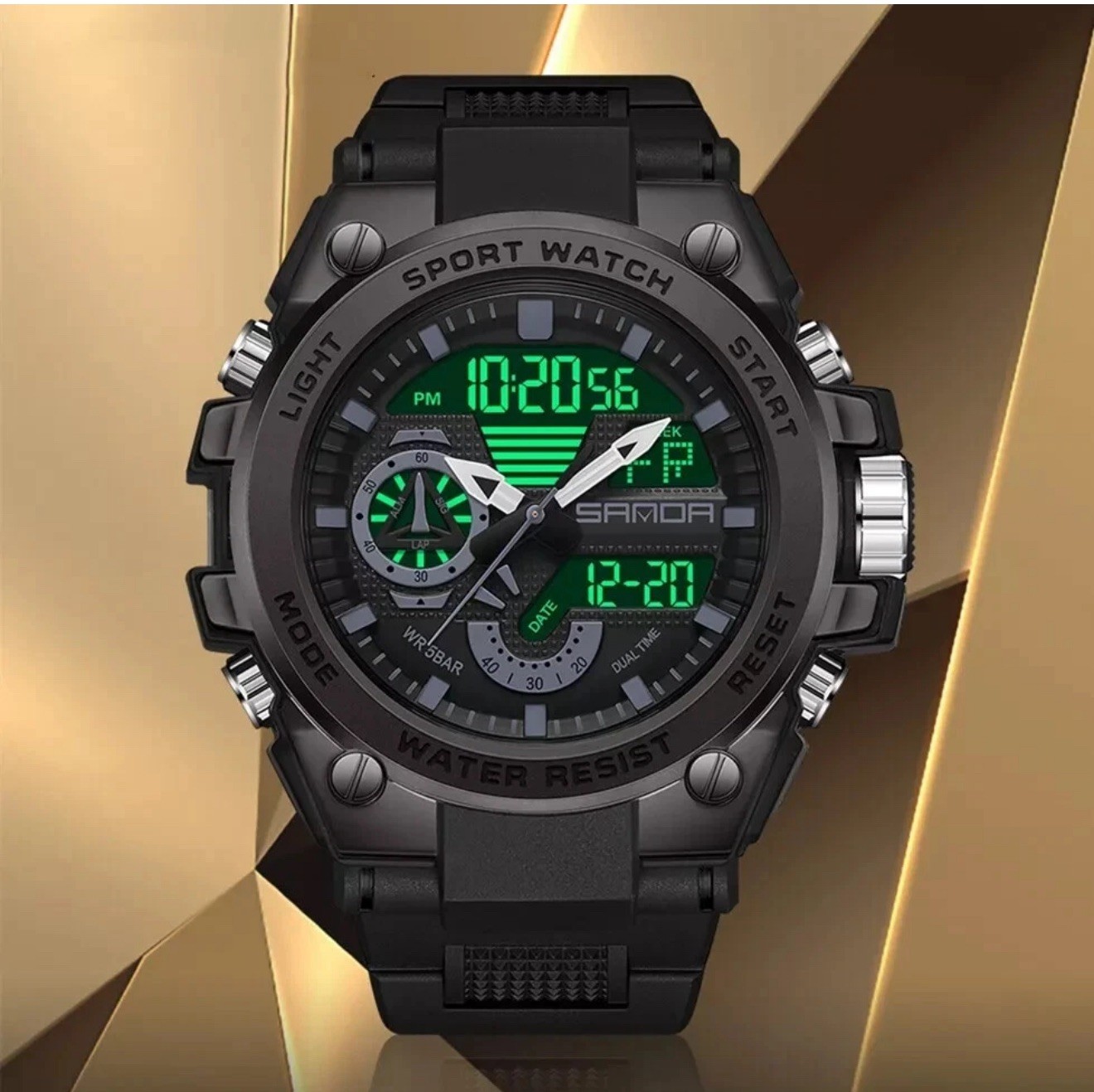 Fashion Military Men’s Sport Watche Digital Quartz Analog Waterproof Wrist Watch