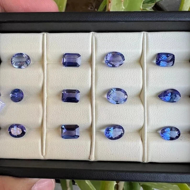 AAA 120 Ct+ 12 Pcs Natural Blue Sapphire Mix Cut CERTIFIED Loose Gemstone Lot