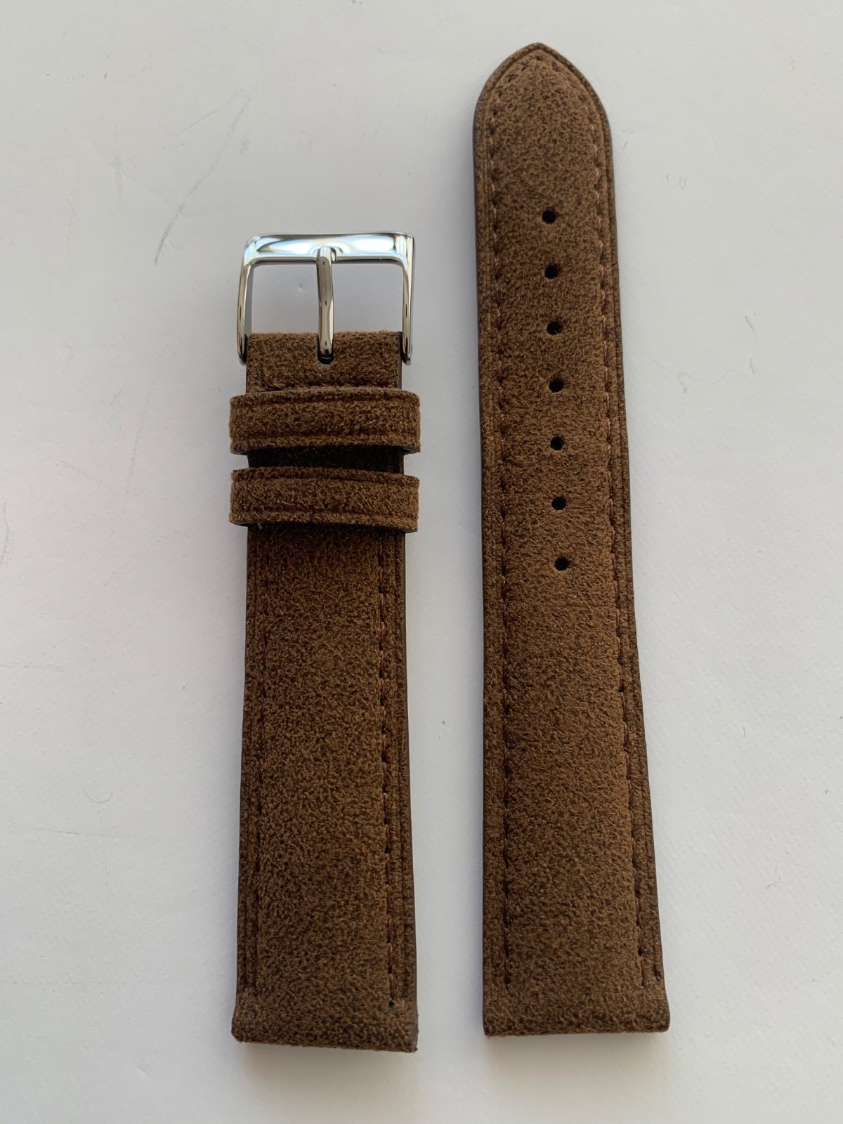 PEBRO ALCANTARA watch strap Dark Brown 4 sizes 100% Vegan