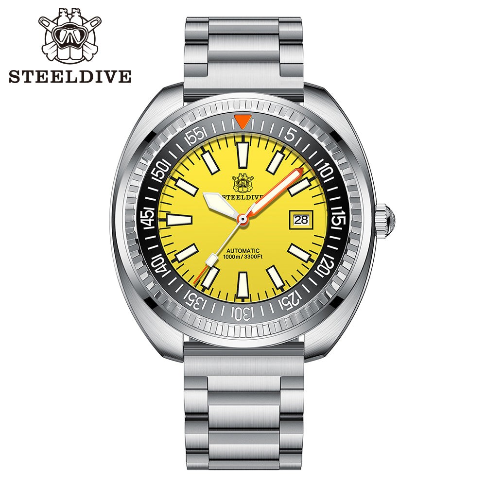 STEELDIVE SD1983 Mens 49mm 1000M Automatic Dive Watch NH35 Steel
