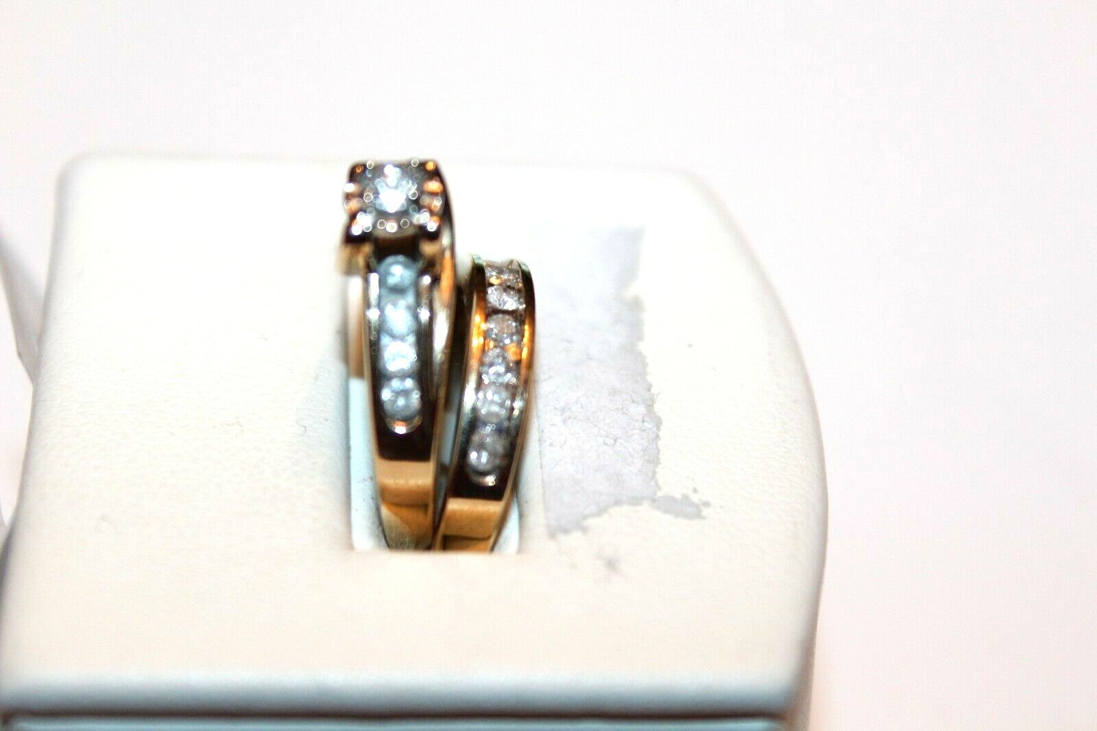 Ladies’ 10KT Yellow Gold 3/4 cttw Genuine Diamond Bridal Set Size 7