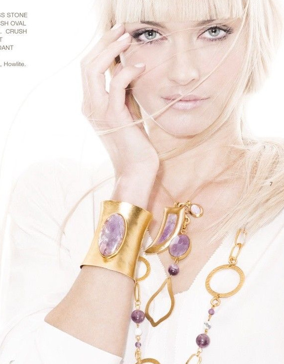 STEPHANIE KANTIS AMETHYST Claw Necklace Pendant NEW in Box Orig $245.