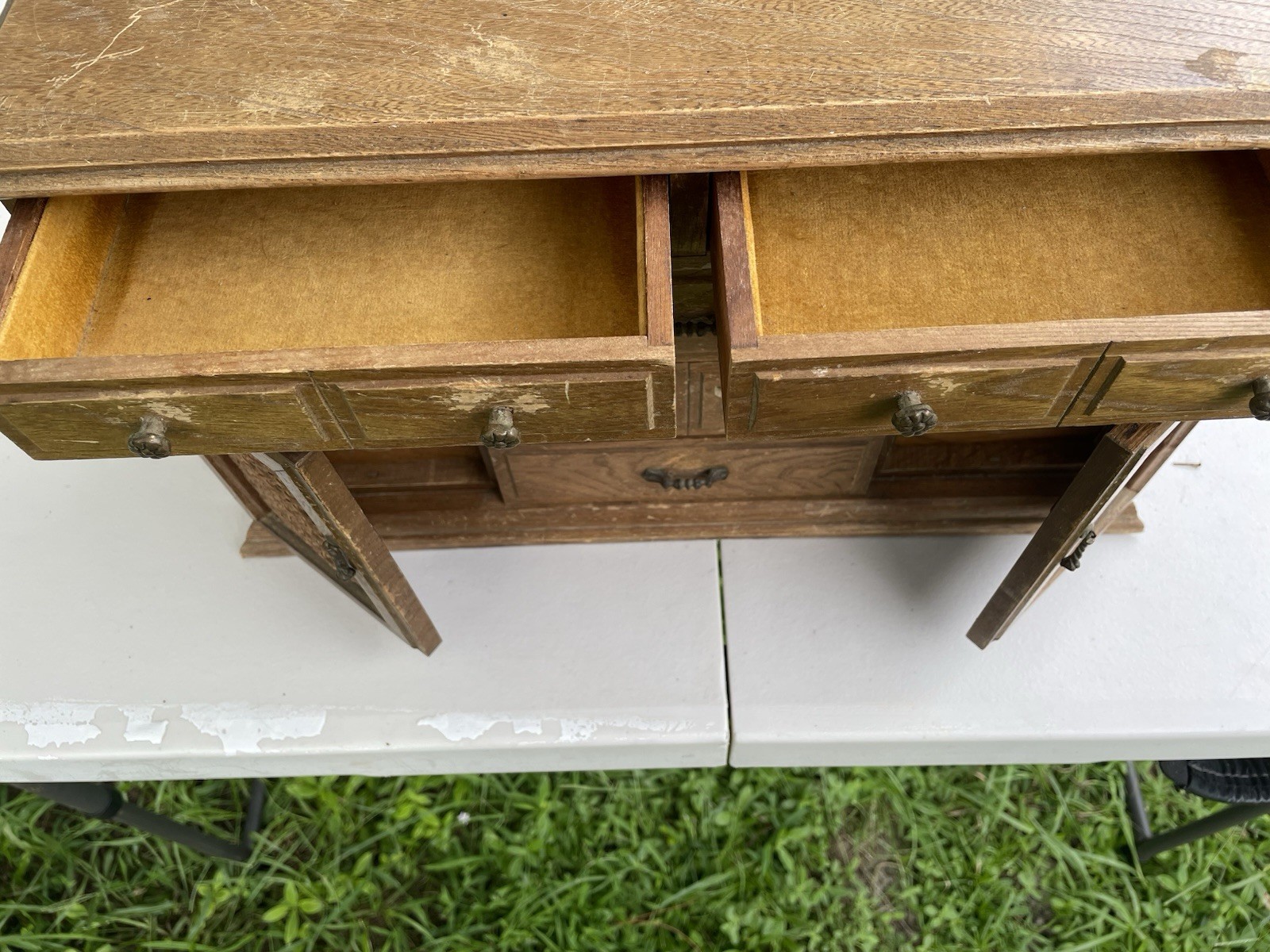 vintage wooden jewelry box