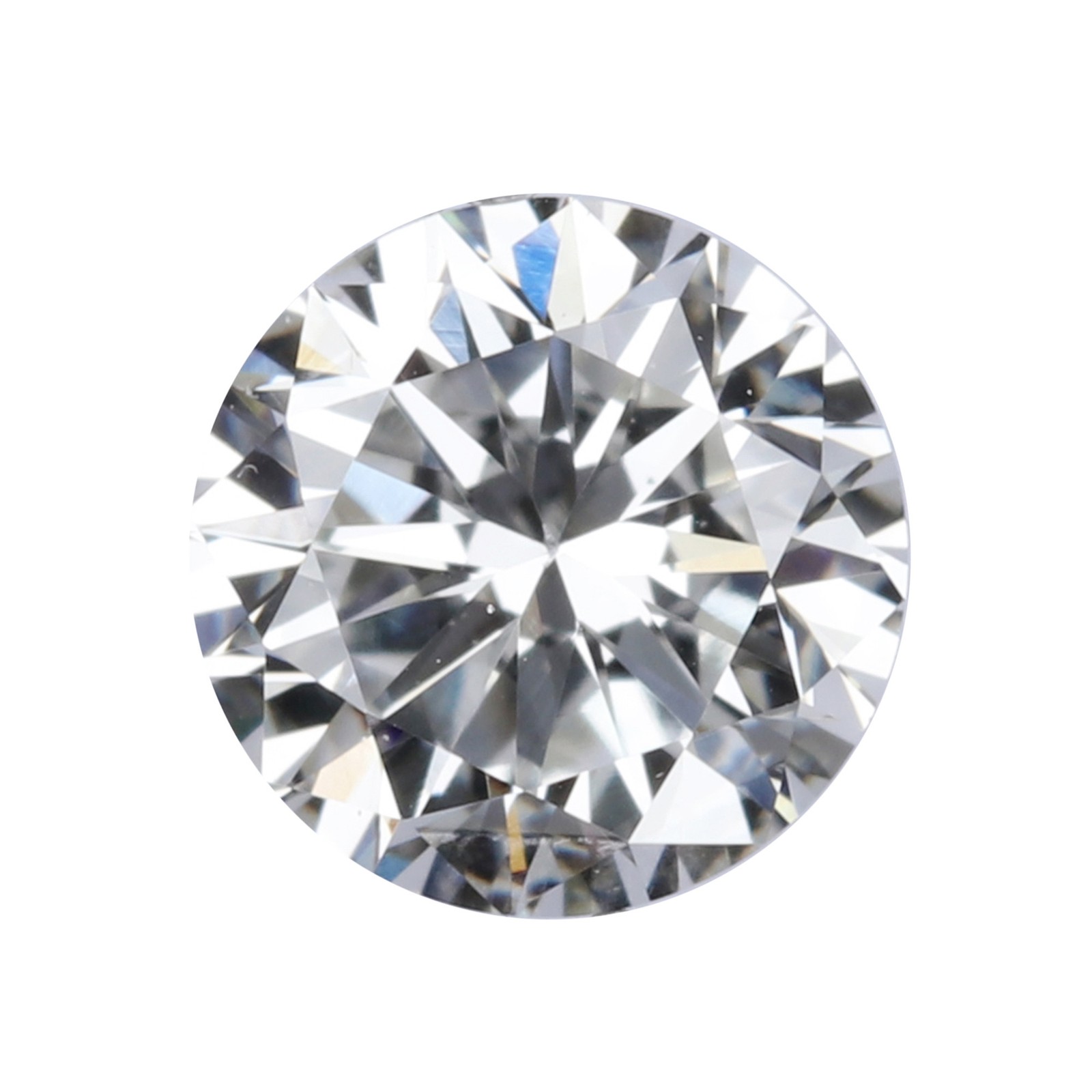 0.36 Ct. Natural Round Cut White F Color Diamond, VVS2 Clarity EGL Certified