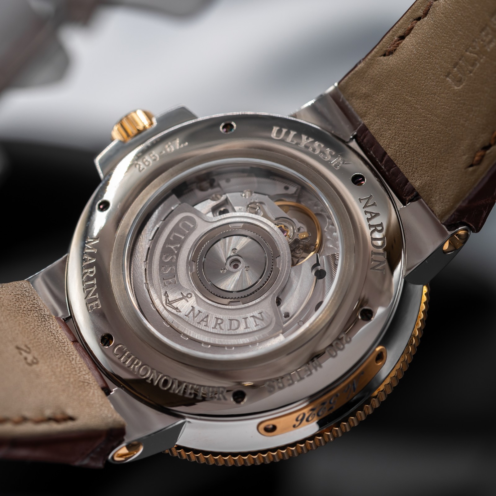 Ulysse Nardin Maxi Marine Chronometer Gold & Stainless Steel Ref. 265-67-3/45
