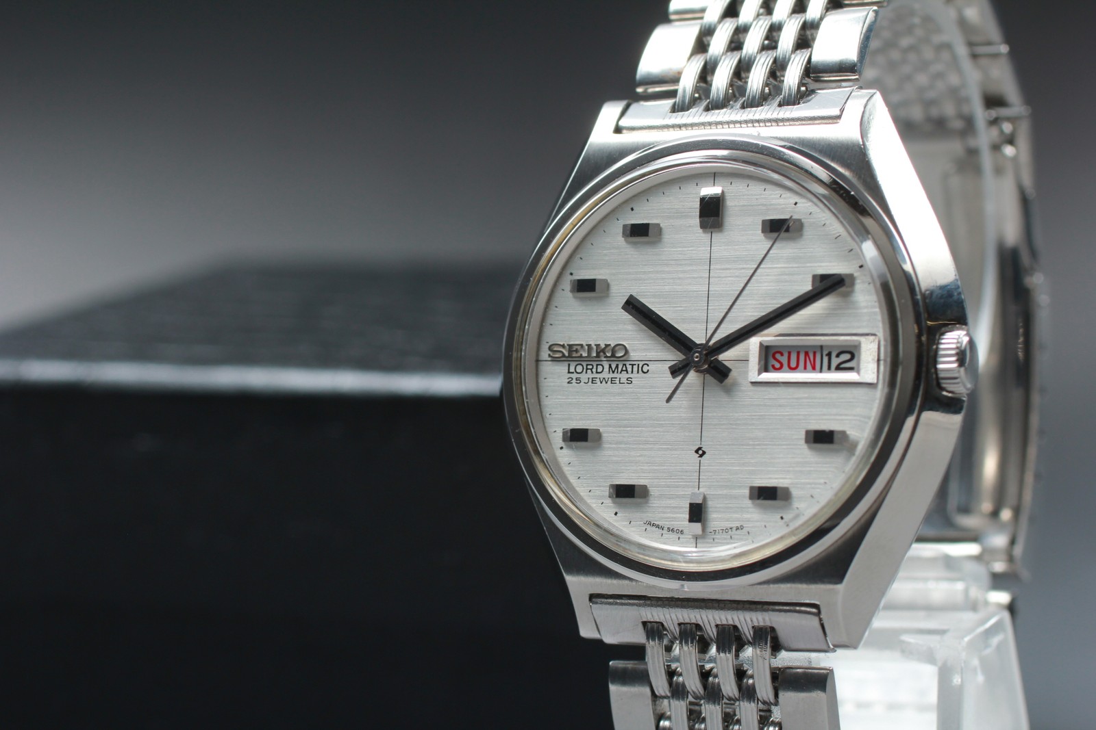 SEIKO LORD MATIC LM 5606-7010 Day/Date Automatic Men’s Vintage Watch From JAPAN