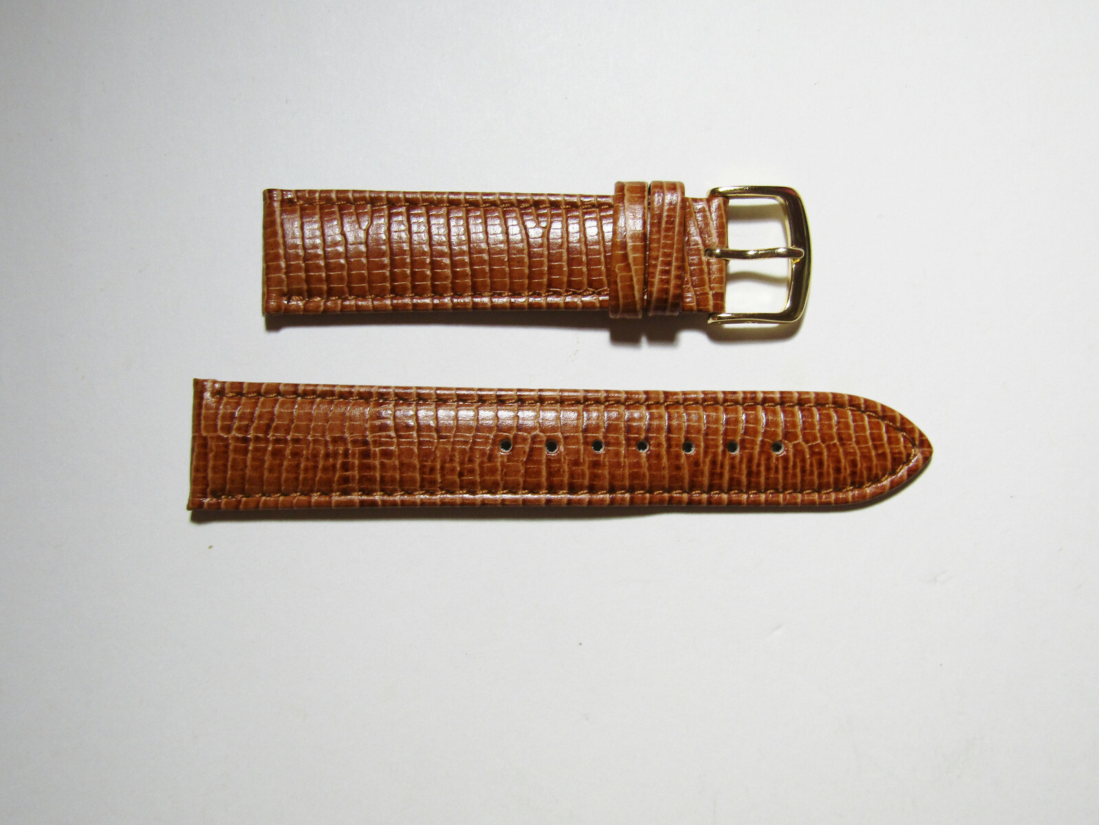 Hadley Roma MS716 18mm Brown Calfskin Lizard Grain Men’s Watch Strap