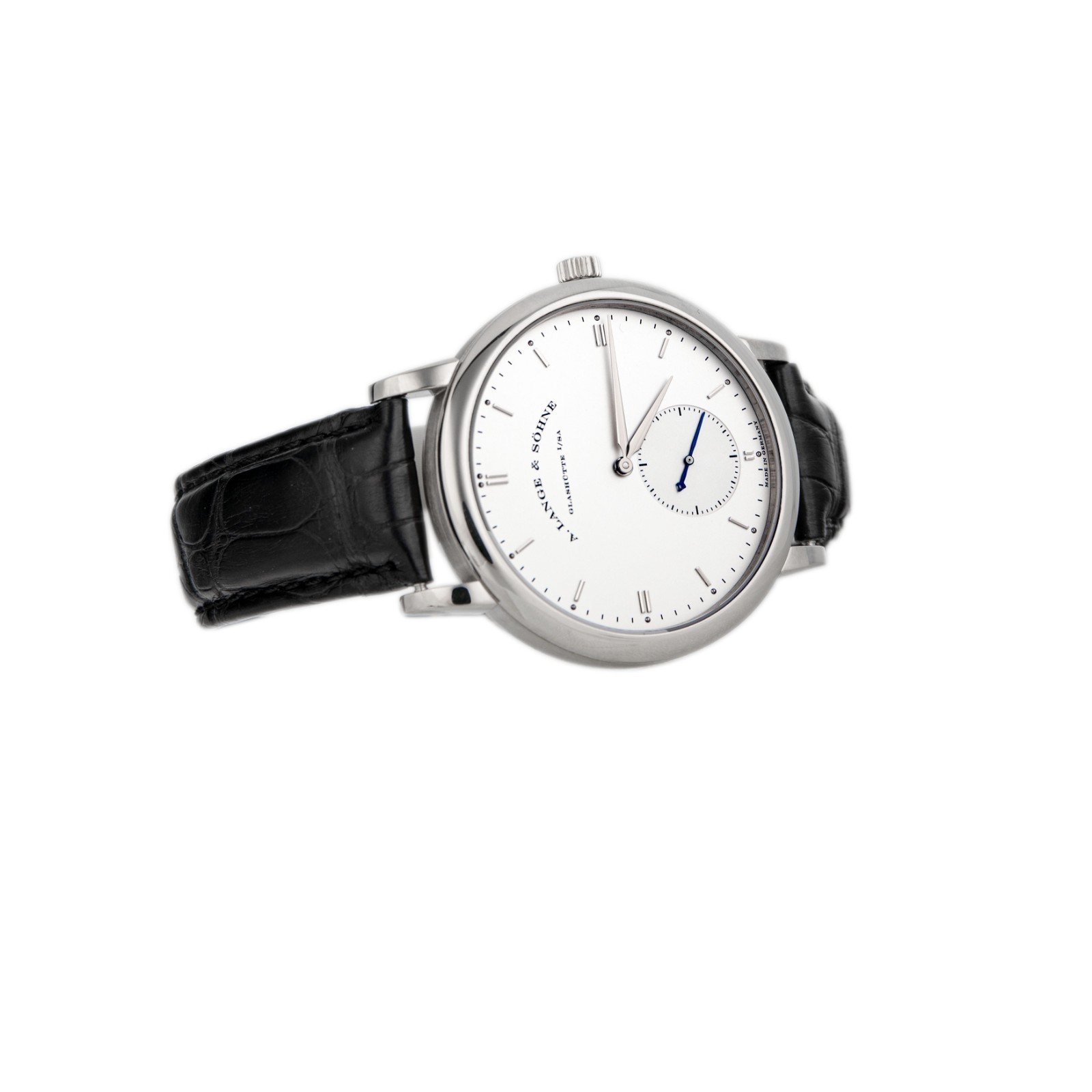 A. Lange & Sohne Grand Saxonia Automatic White Gold Silver Dial 40.6mm 307.026
