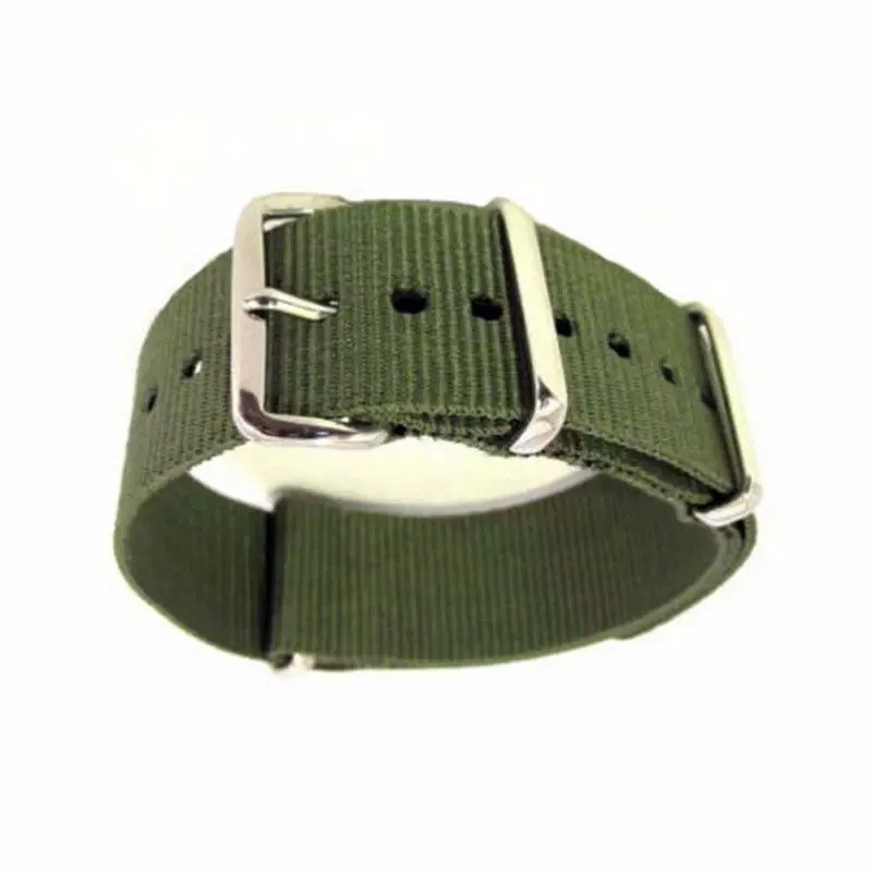 High Quality Nylon Canvas Watch Band Single Pass Sports Strap 18 20mm Universal