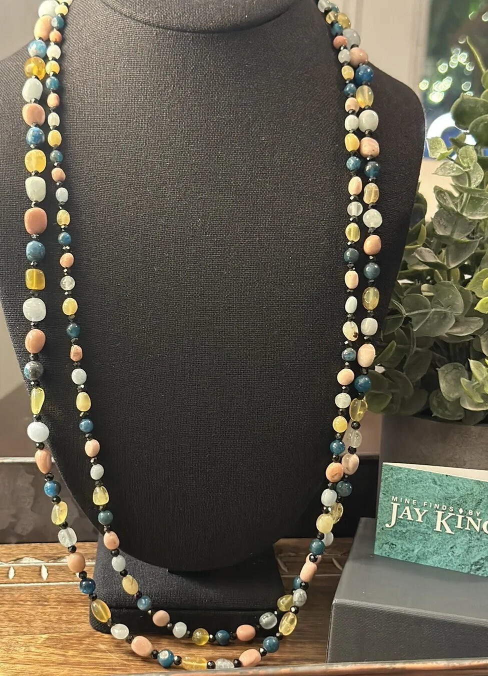 Mine Finds By Jay King Long 60” Multicolored Gemstone Necklace