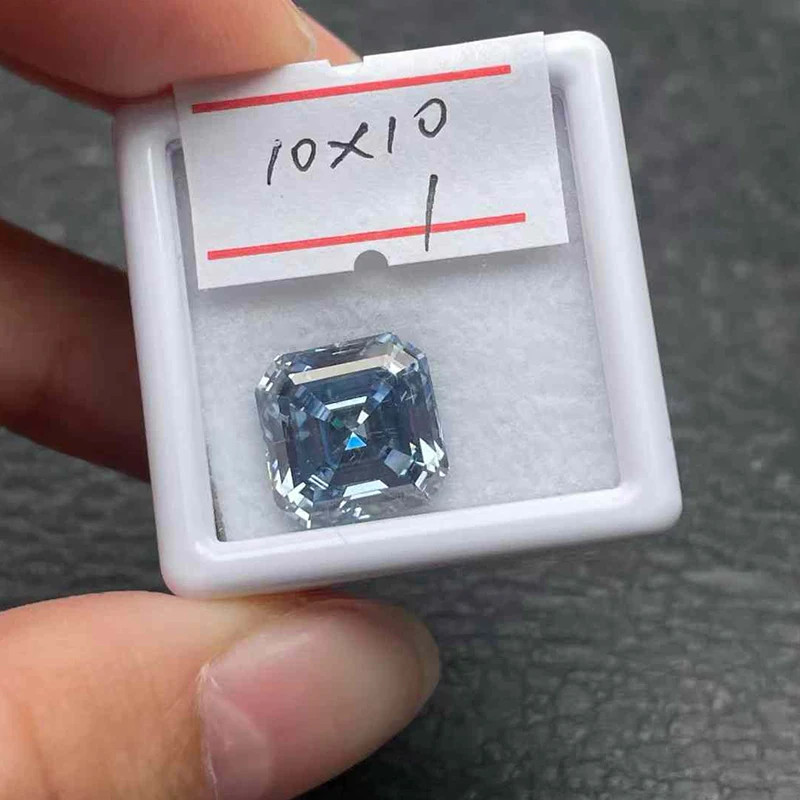 2-10CT Original Royal Blue Moissanite Stone Loose Moissanite Cushion Gemstones