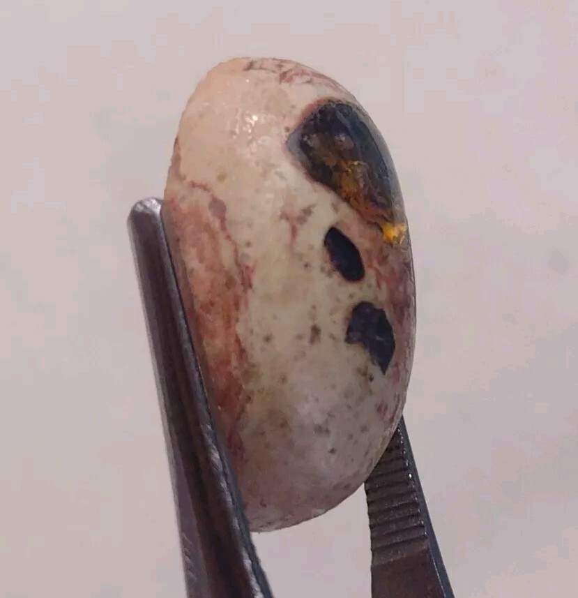 13.0 Ct. Mexican Cantera Fire Opal Stone, Oval, 19x12x6mm.