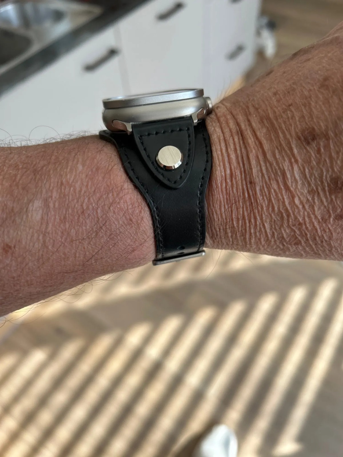 Leather Cuff Bracelet Watch Band Quick Release Strap 38/40/41/42/44/45/49mm Wide