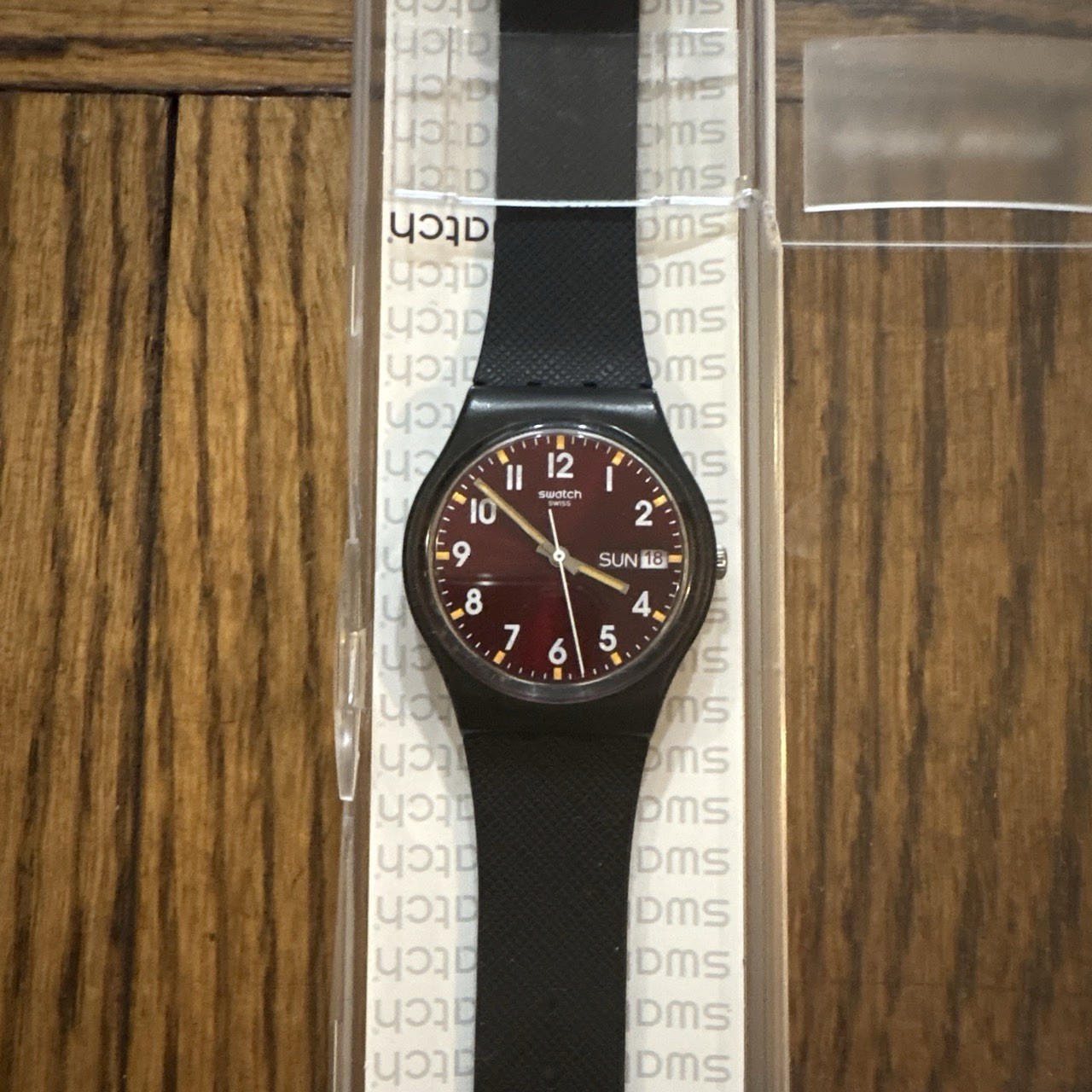 GB753 Red Swatch Watch