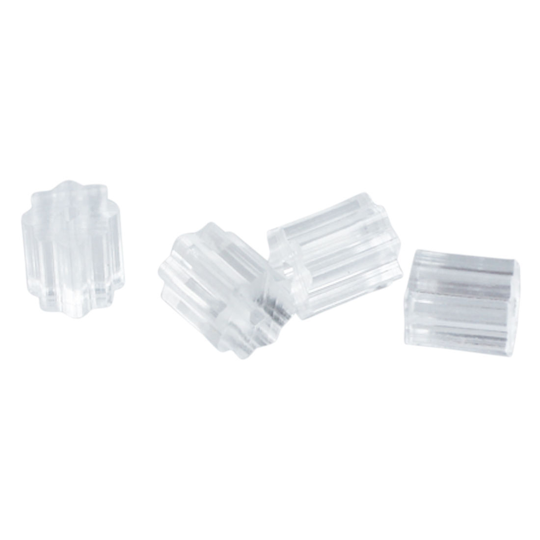 100pcs Rubber Earring Backs Plastic Soft Clear Silicone Earnuts Stoppers