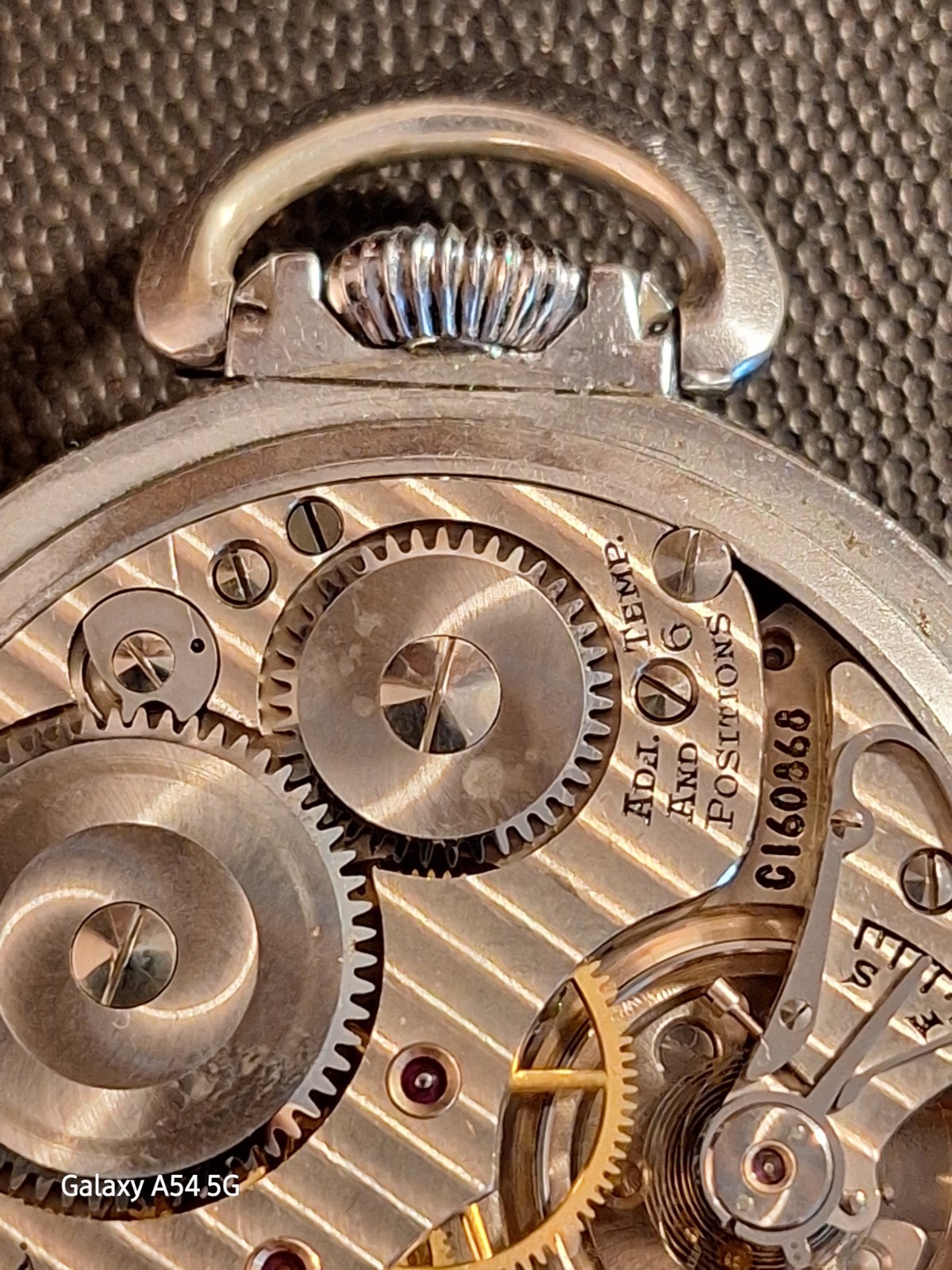 Vintage Hamilton 992B Railroad Model 8 Pocket Watch 21 Jewels Runs