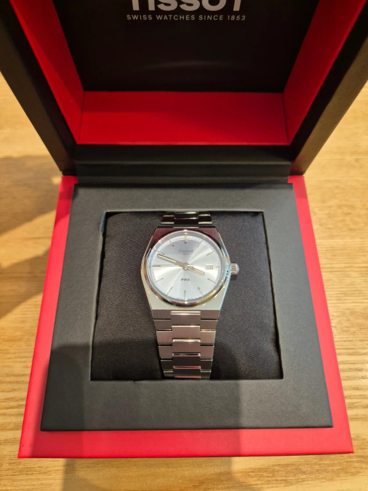 Tissot PRX 35mm Quartz Light Blue Dial Steel Men’s Women’s Watch T1372101135100