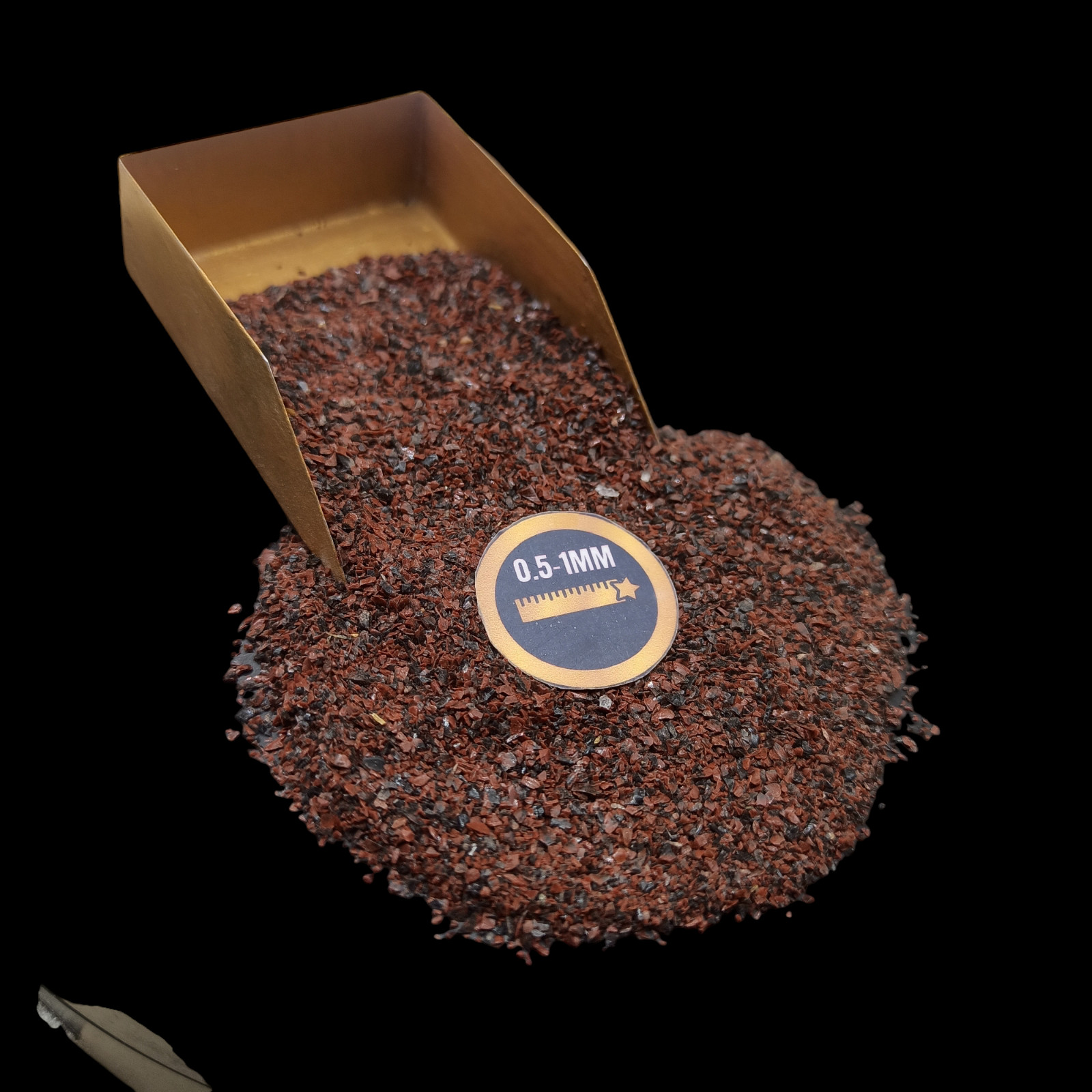 Mahogany Obsedian Eye coarse Crushed Powder For Massage Use Ring inlay jewelry