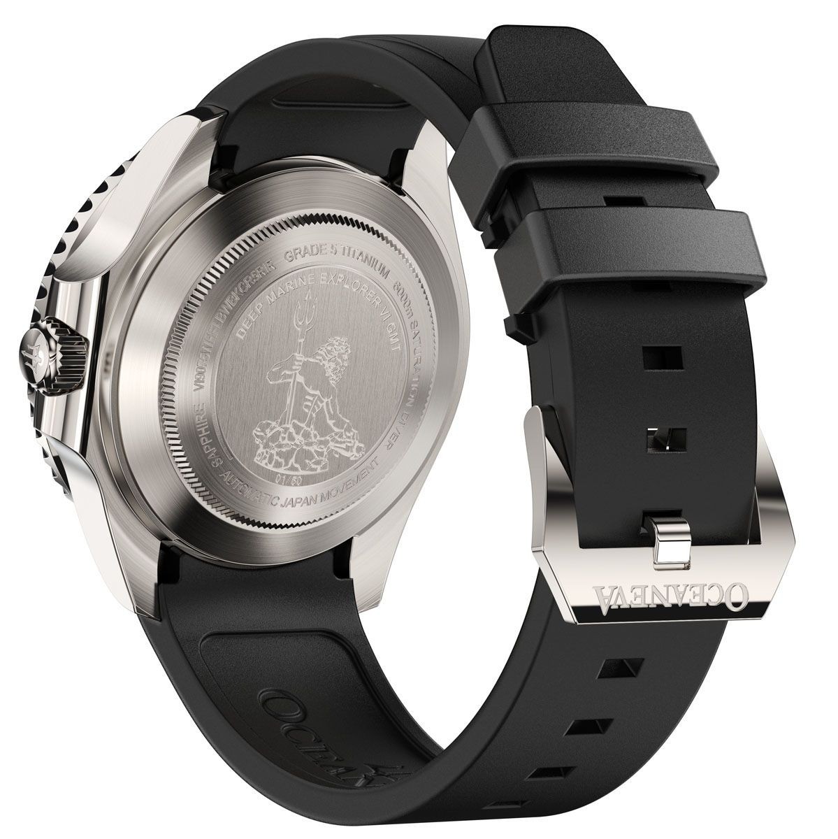 Oceaneva Deep Marine Explorer VI 6000m Titanium Blue Automatic Watch