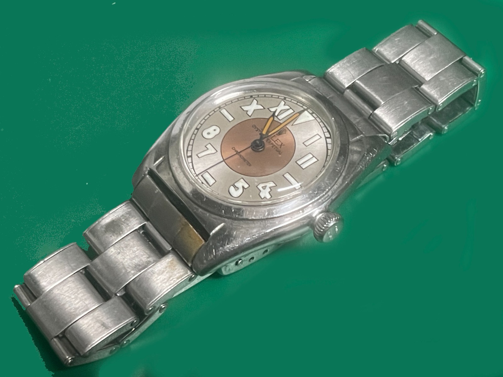 Vintage 1945 Rolex BubbleBack Oyster Perpetual Chronometer Men’s Watch Ref.2940