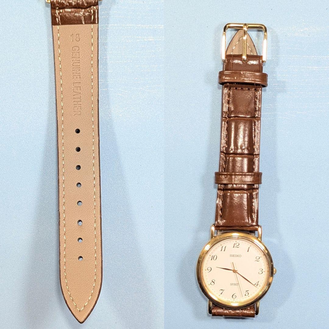 SEIKO SPIRIT Men’s Watch, Battery and Strap Replaced, Working Condition, Q-1