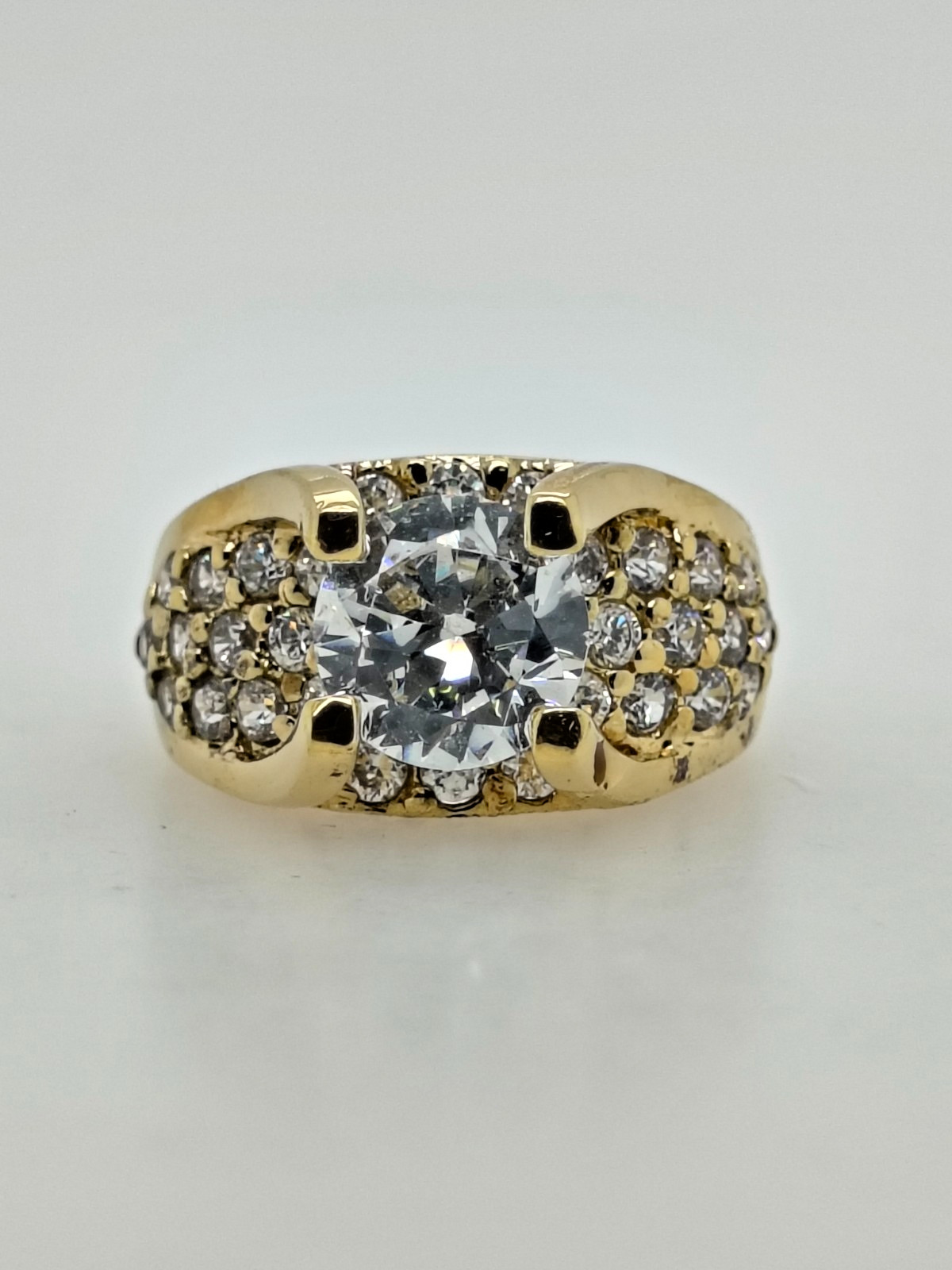 Sterling Silver Cubic Zirconia Engagement Ring for Women Size 5
