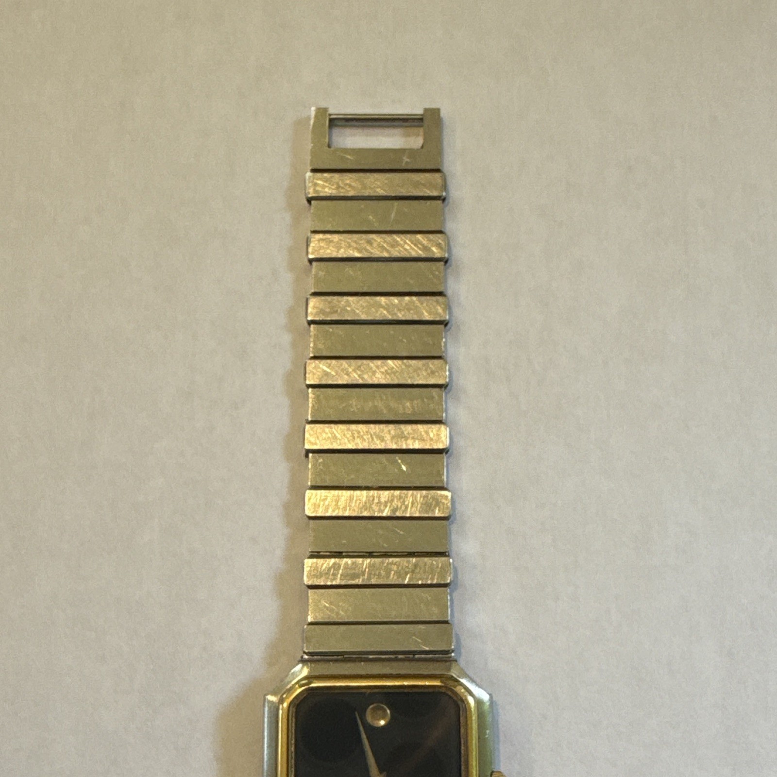 Movado Museum Unisex Quartz Dress Watch Black Dial Two-Tone Steel Bracelet