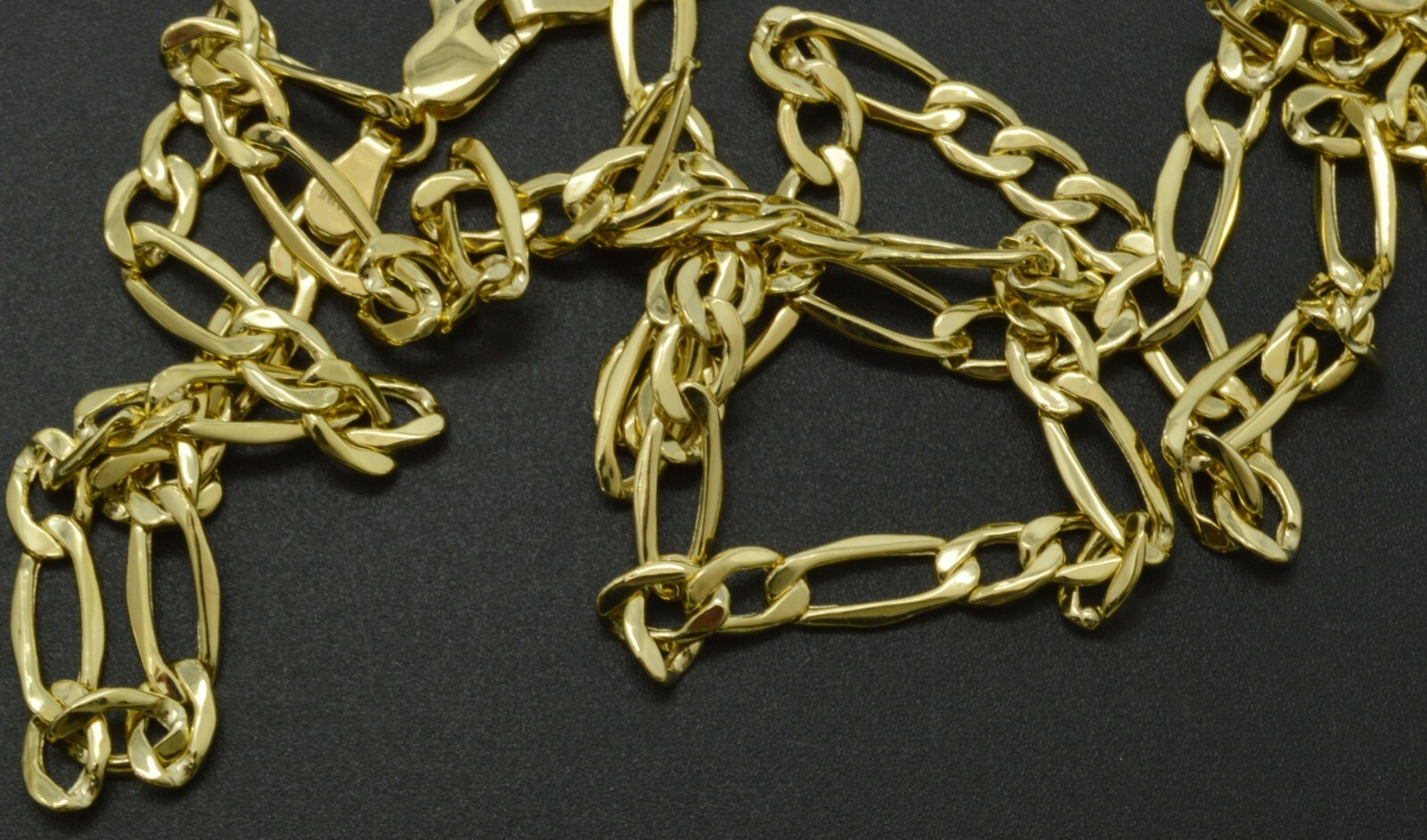 NEW 14k Real Yellow Gold 4.6mm figaro Link Chain 18″ 20” 22” 24″
