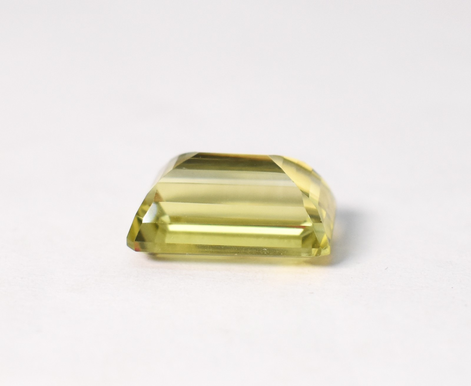 Natural Lemon Quartz Octagon Emerald Cut Gemstone 17X12.5X8 MM 13.15 Cts