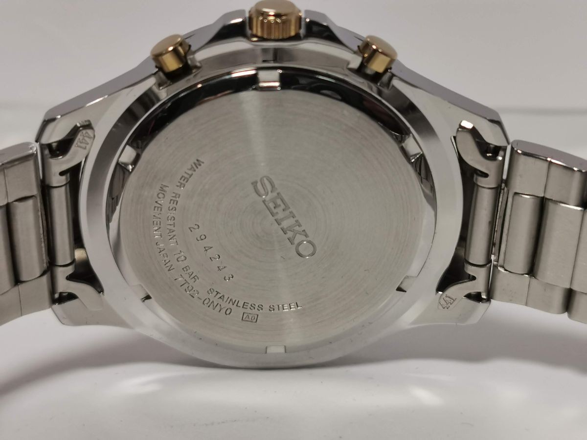 SEIKO SNDE23P1 7T92-0NY0 Combo Chronograph Quartz Men’s Watch From Japan