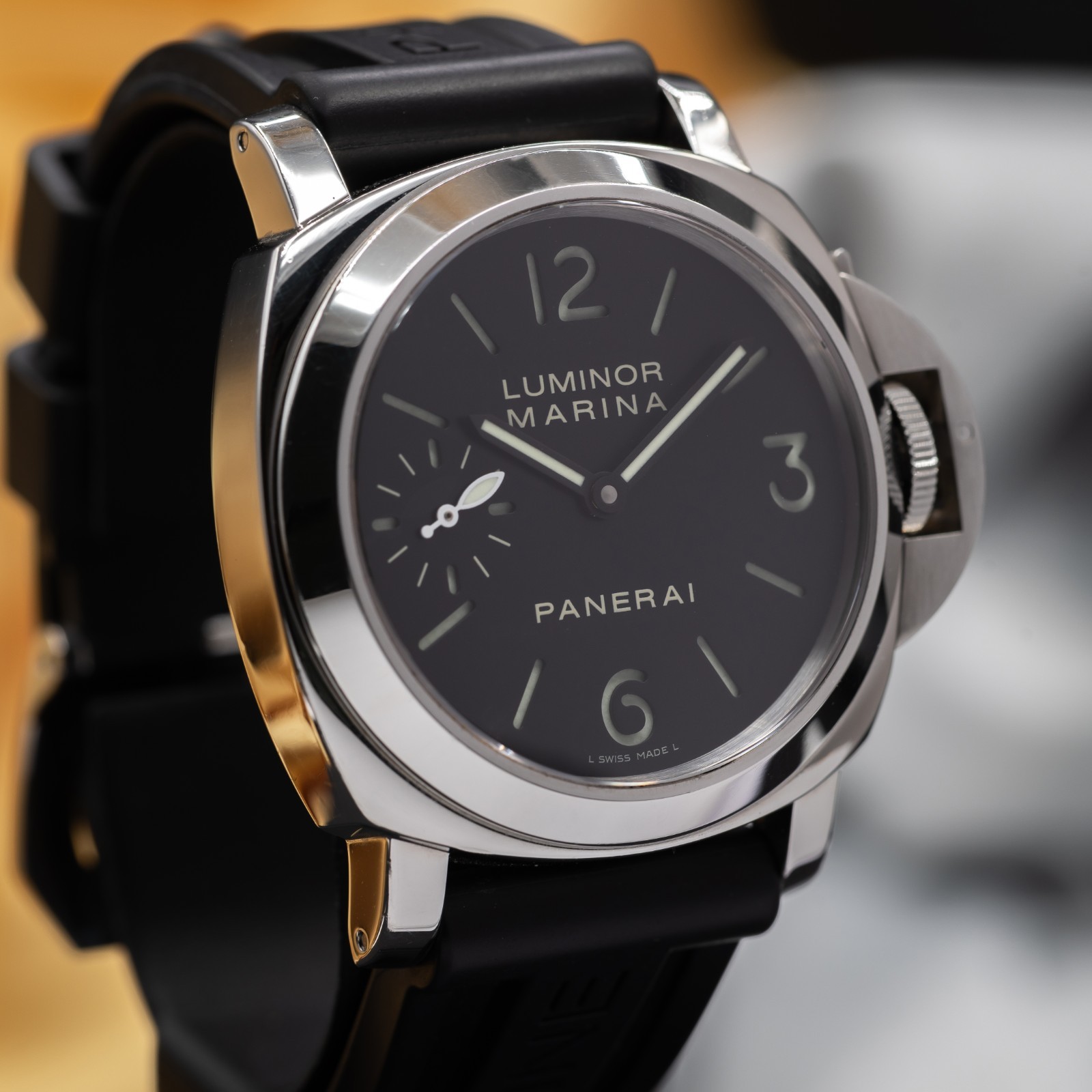 Panerai Luminor Marina PAM00111 44mm 2012 Near Mint Box Papers Extra Strap
